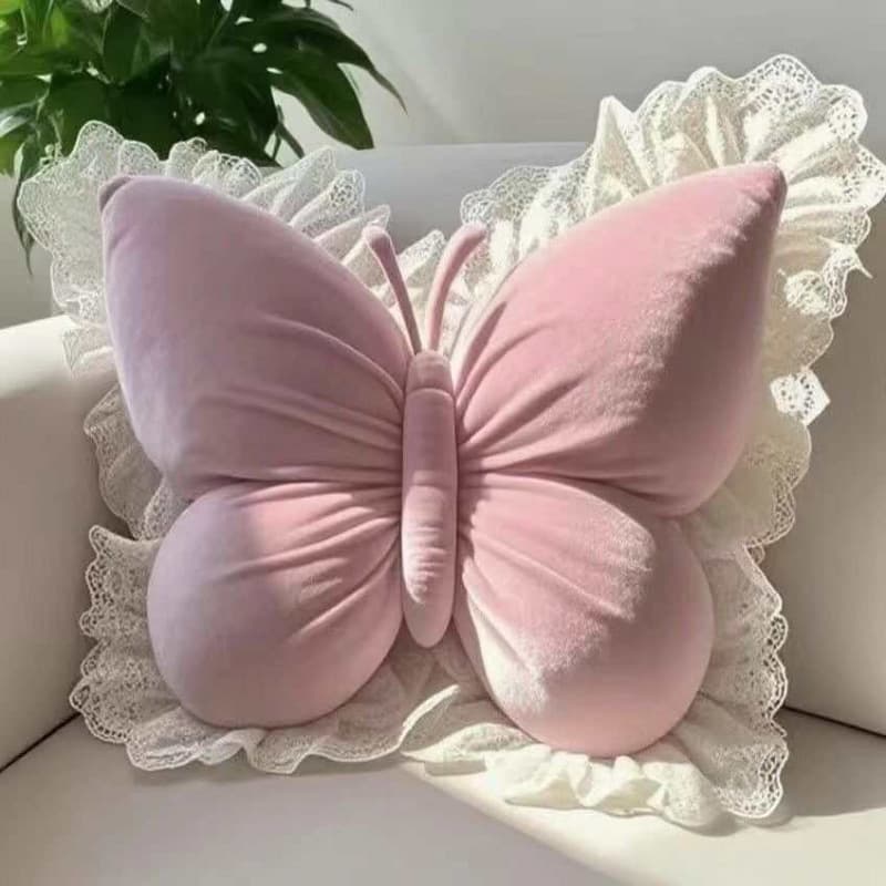 Princess Butterfly Office Throw Pillow Living Room Bow Bedroom Car Seat Cushion Home Decorative Backrest