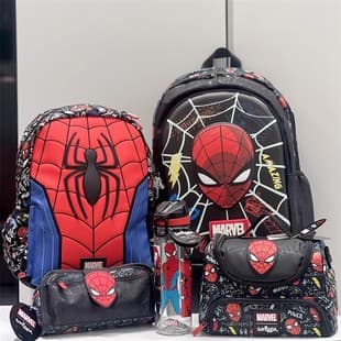 Smiggle Spider-Man backpack and pencil case set, Marvel superhero backpack, lunch bag, stationery box gift