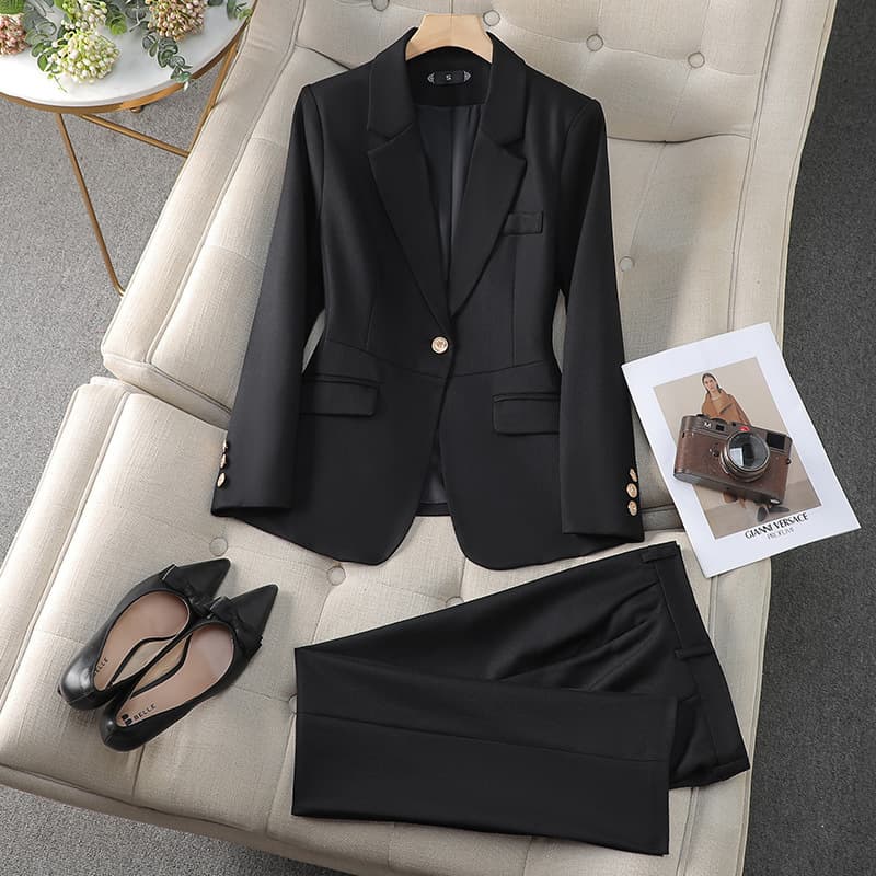 2024 Spring/Autumn New Women's Suit Set Formal Office Wear for Interviews Elegant Work Attire