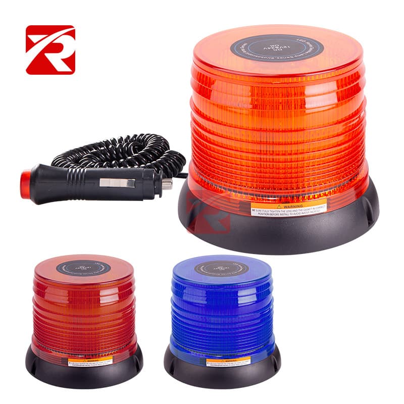 30 LED School Bus Sanitation Work Warning Light, Airport Work Vehicle Roof Strobe Light, Forklift Magnetic Roof Warning Light