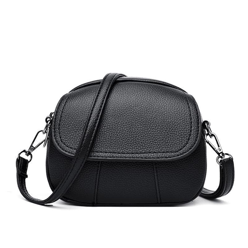 Fashionable Minimalist Mini Crossbody Bag for Women 2025 New Versatile Small Round Bag Premium Feel Shoulder Bag Soft Leather Small Bag