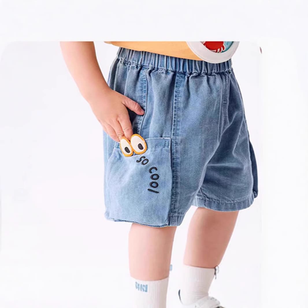 Boys' Pants 2025 Summer New Style Western Shorts Big Kids' Denim Shorts Girls' Summer Casual Shorts
