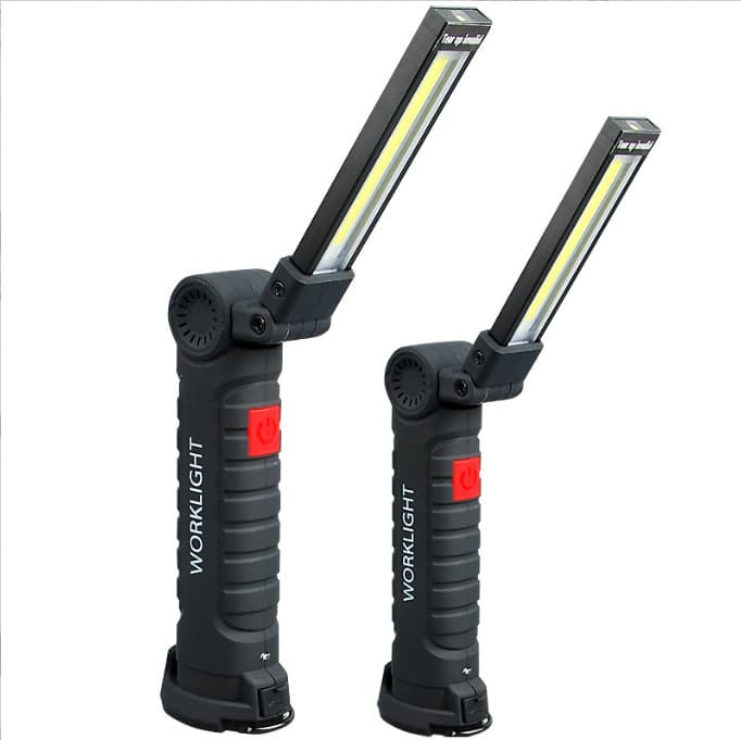 led work light folding rechargeable cob multifunctional magnet tent light outdoor flashlight car inspection light repair