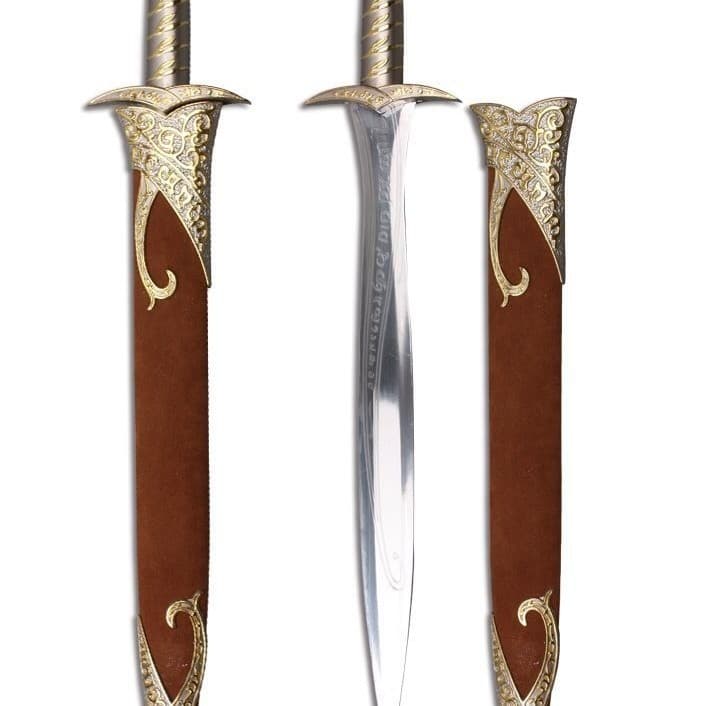 Craft Mini Sword Stainless Steel Self-Defense Short Sword Gift Ancient Han Sword Green Dragon Sword Shark Sword Unsharpened