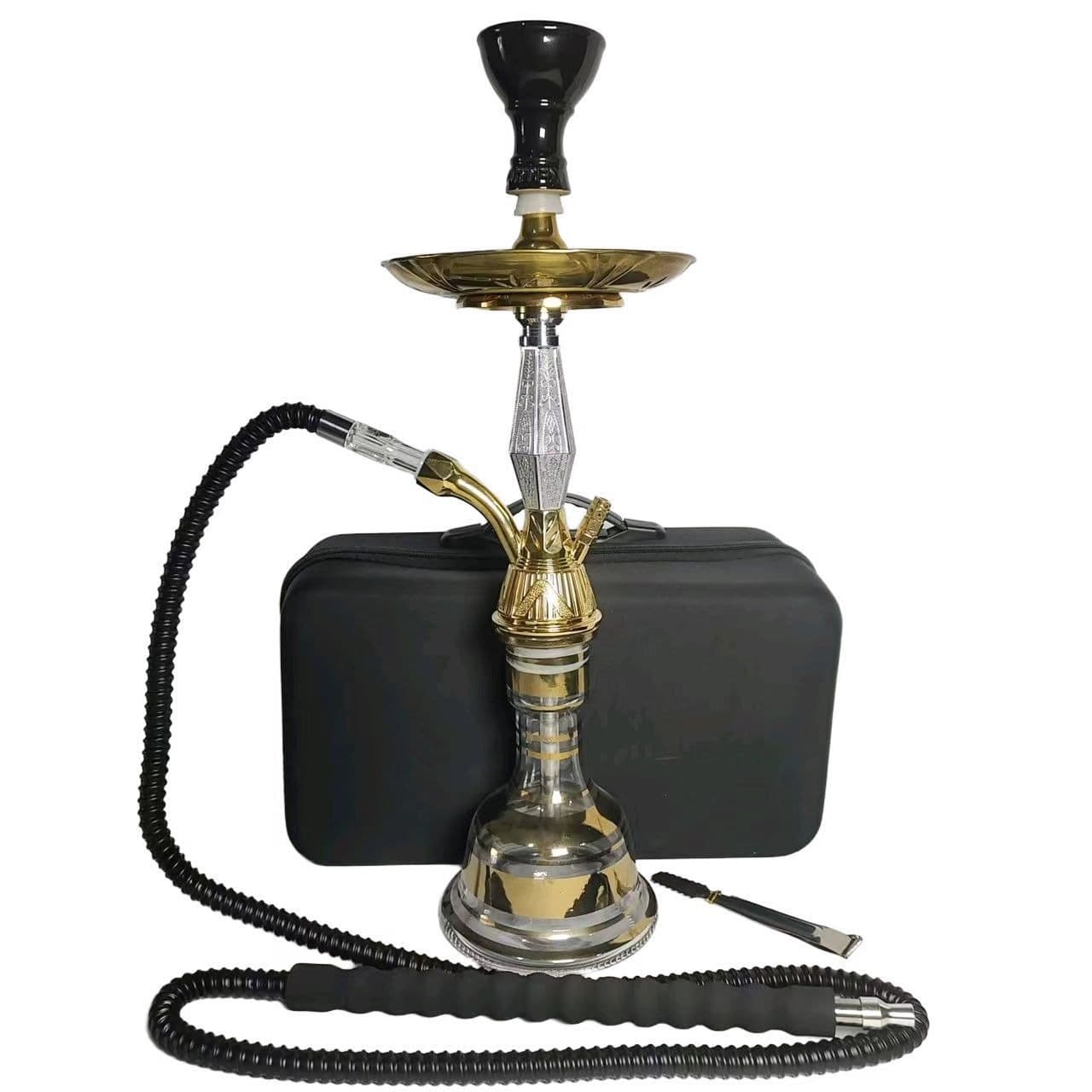 Customizable Zinc Alloy Single-Hose Hookah Set with Hookah Pipe
