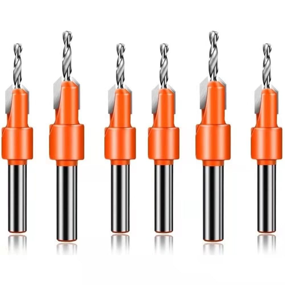 Woodworking Countersink Drill Bit Tapered Hole Drill Alloy Head Step Countersink Furniture Installation Screw Drill Bit