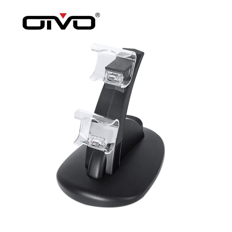 OIVO PS4 Slim Game Controller Dock Wireless Controller Blu-ray Airplane Dual Charger PS4 Controller Storage Stand