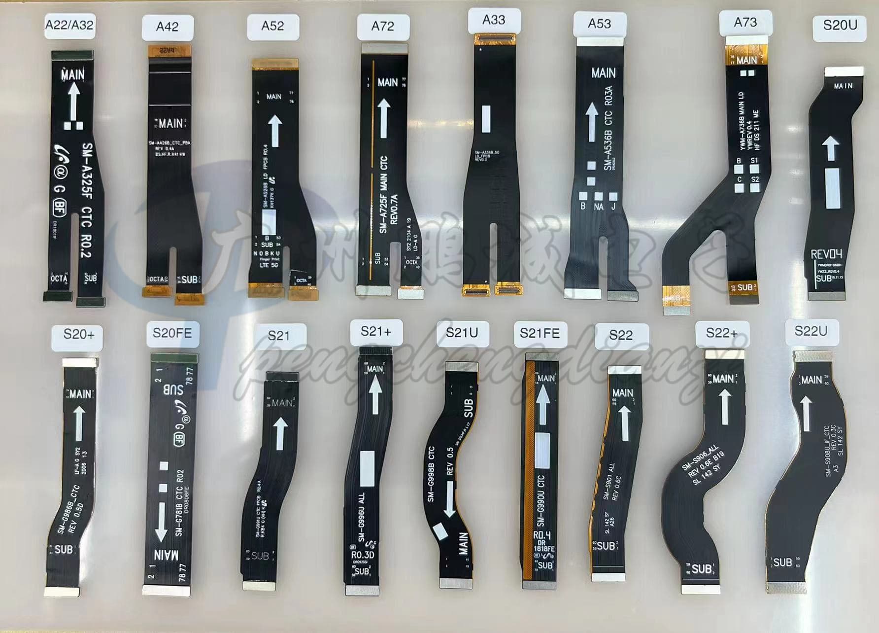 Compatible with Samsung A22 A72 S20 Ultra S21 S22 motherboard flex cable LCD screen display flex cable