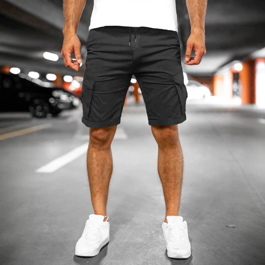 Summer European Size Men's New Woven Knee-Length Shorts, European and American High-Street Trendy Retro Casual Shorts for Men, Cross-Border