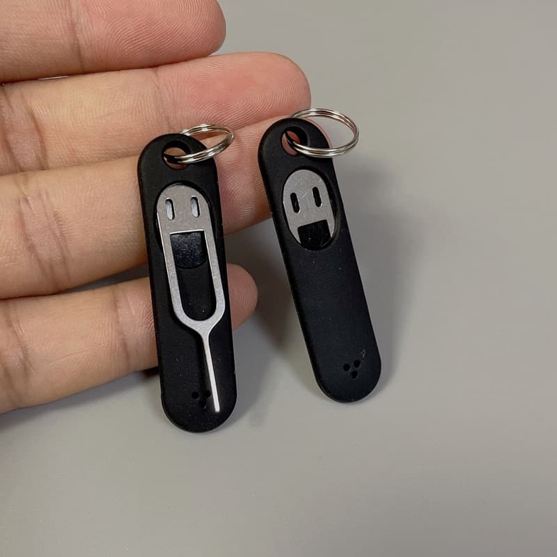 Unisex Anti-Loss Protection SIM Ejector Tool Phone Tablet Ejector Pin Silicone Case Invisible Portable SIM Card Remover Ejector Pin