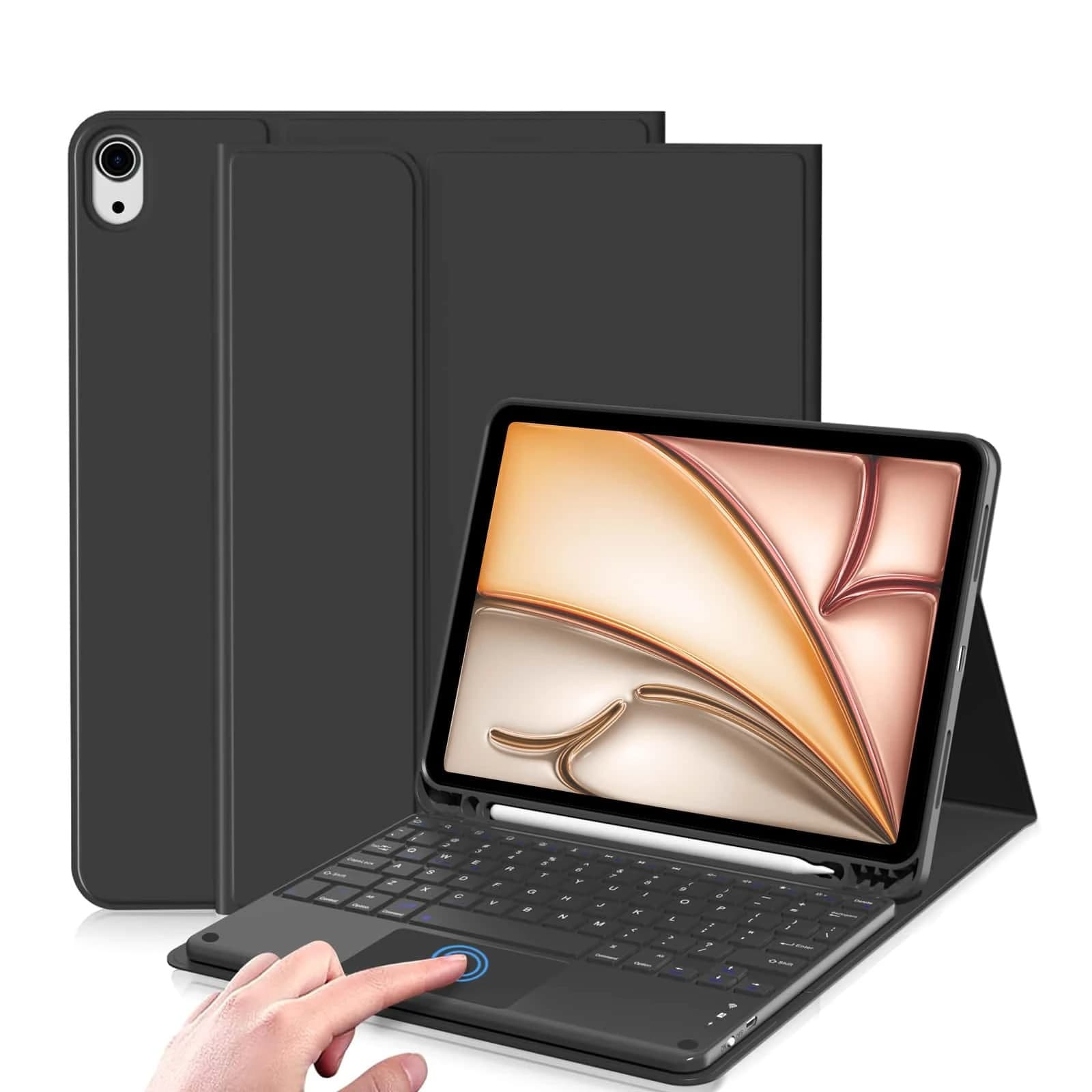 New iPad Air 6 Case iPad 10.2-inch Bluetooth Keyboard Case iPad Pro 13 with Trackpad Keyboard