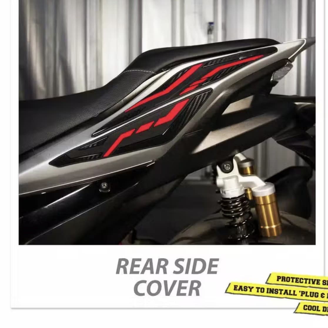 Yamaha old AEROX (2016-2020) body rear side guards, left and right full set of protective modifications
