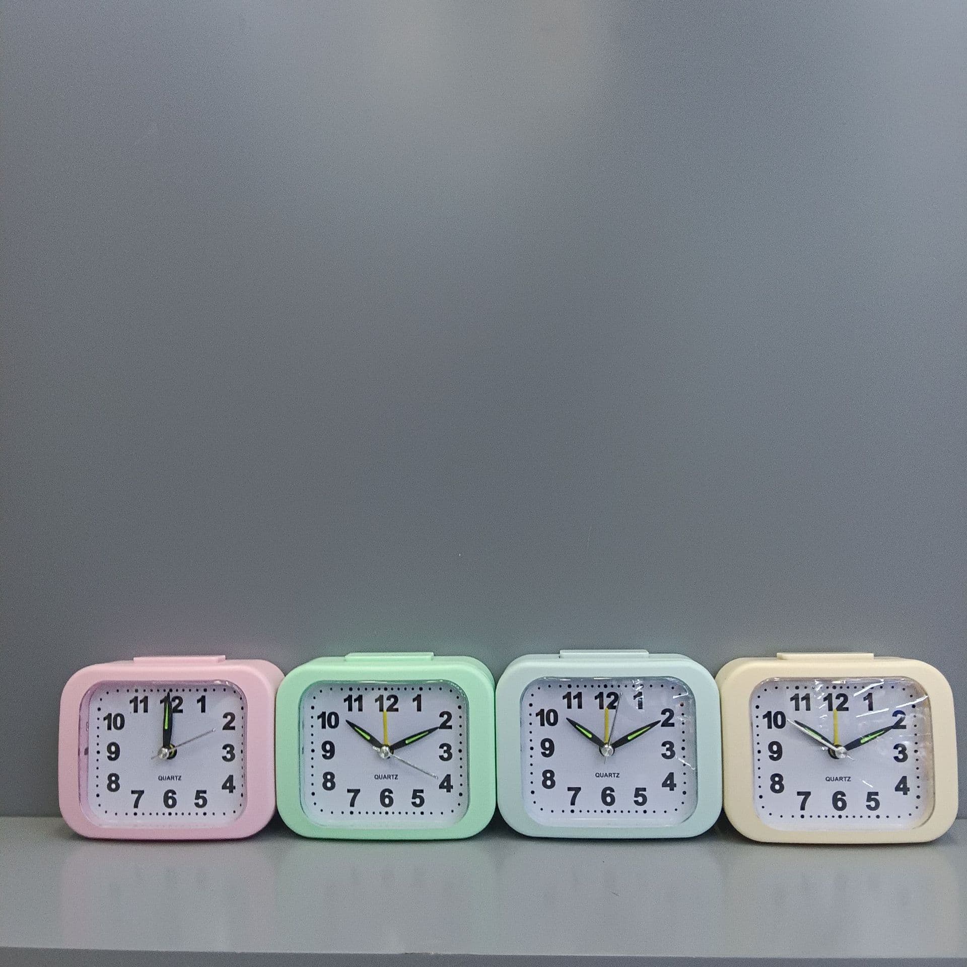 Hour Decoration Digital Square Student Alarm Clock Fashion Home Compact Night Light Three-Dimensional Simple Creative Clock