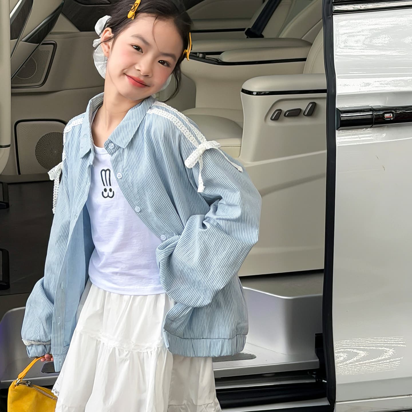 Girls Coat 2026 New Style Spring Autumn Korean Fashion Children Clothing Unique Pretty Shirt for Older Girls
