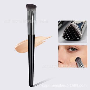 Triangular Concealer Brush, Round Head Seamless Foundation Brush, Highlighter Brush, Soft Makeup Brush, Conceal Blemishes Cover Acne, Makeup Tool, Cross-Border