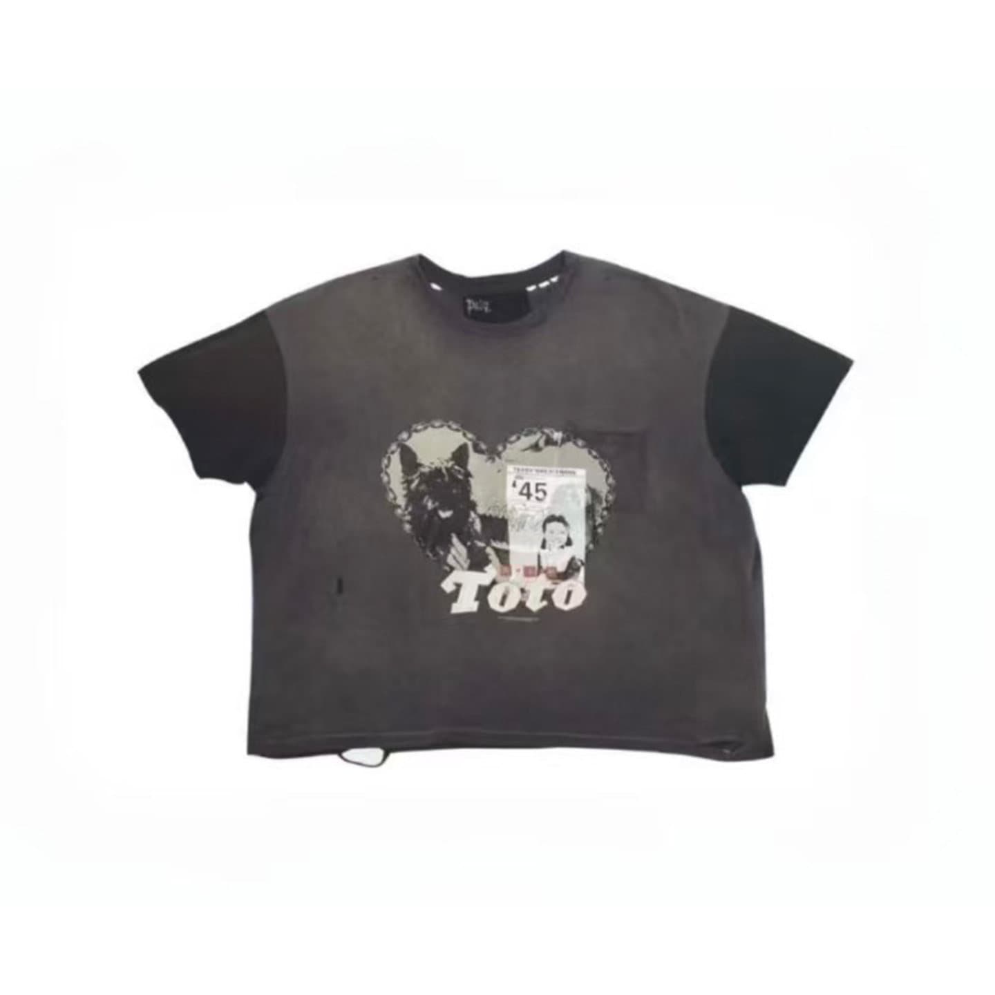 Paly Hollywood FW26 HAPPY BAUINOESCON Dog Palace Washed Distressed Short Sleeve T-Shirt