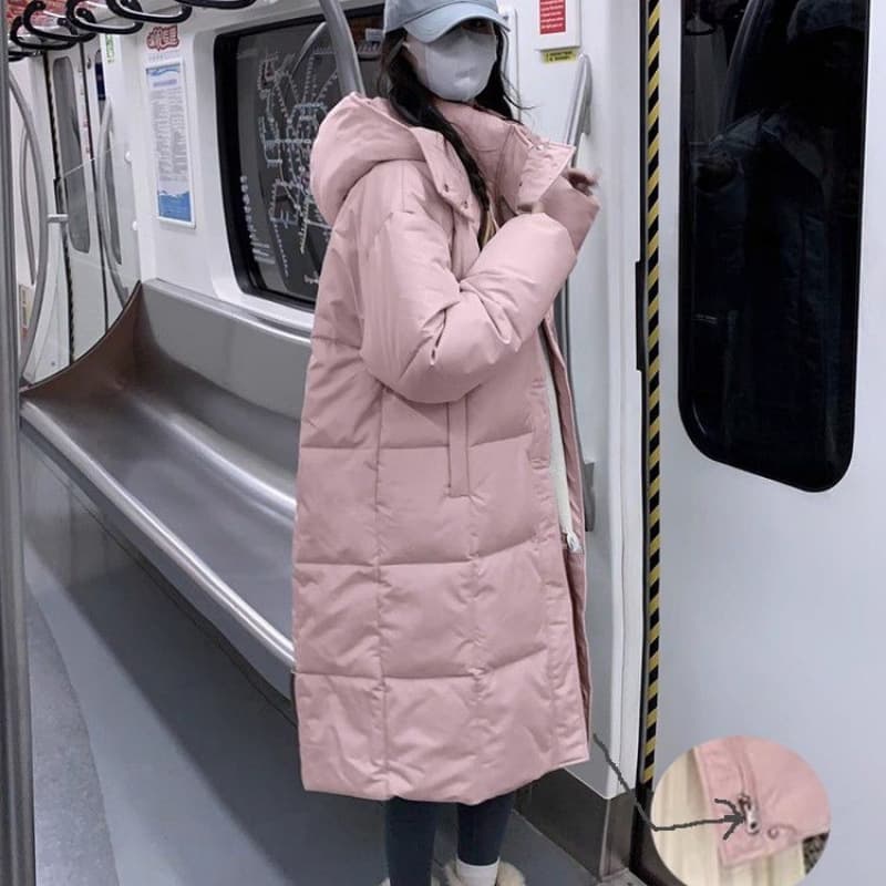 Maternity winter outerwear 2025 autumn/winter maternity cotton clothing for women late pregnancy down cotton coat padded coat mid-length