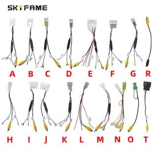 SKYFAME CVBS Rear View Adapter Cable for Land Rover, Chevrolet, GM, and Various Japanese Models