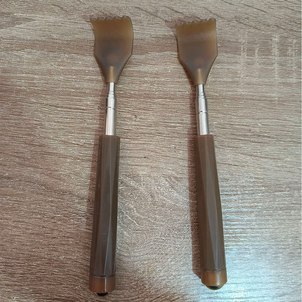 Bull horn tickle scratcher, retractable, no need to ask for scratching, back scratcher, full body back rake, handheld wire control