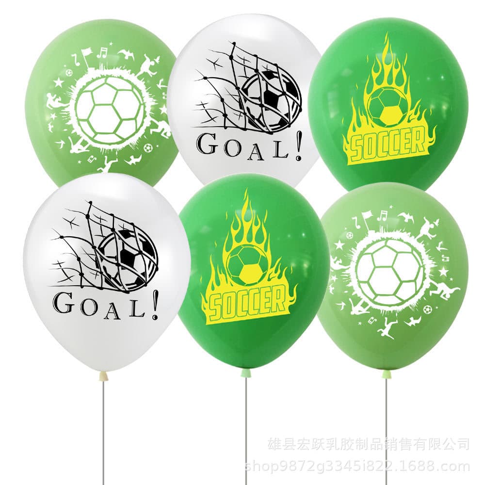 World Cup Soccer Theme Party Balloons 12-inch Soccer Latex Balloons Boy Birthday Party Decoration Balloons