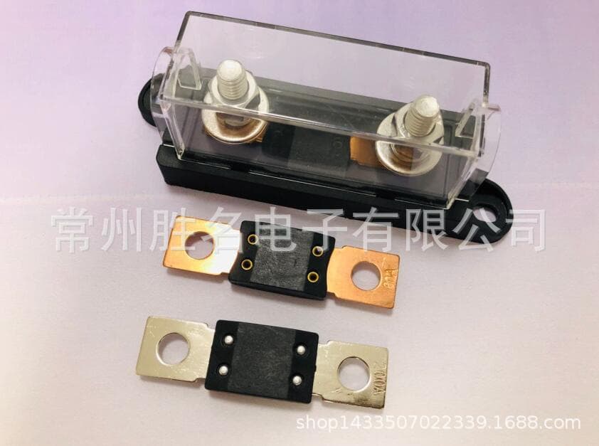 Manufacturer Produces Fork Bolt Automotive Fuse 400A80V DC M8 Screw Vehicle Fuse Box 500A600A80A