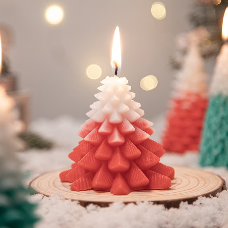Christmas Tree Scented Candle Gift Set DIY Creative Handmade Candle Ornament Christmas Holiday Atmosphere Decoration Gift