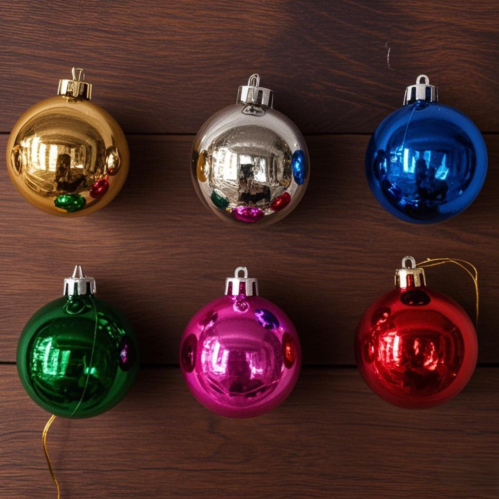 Wholesale Stock Christmas Ball Ornaments, Glossy and Matte Finish, Creative Christmas Tree Hanging Decor