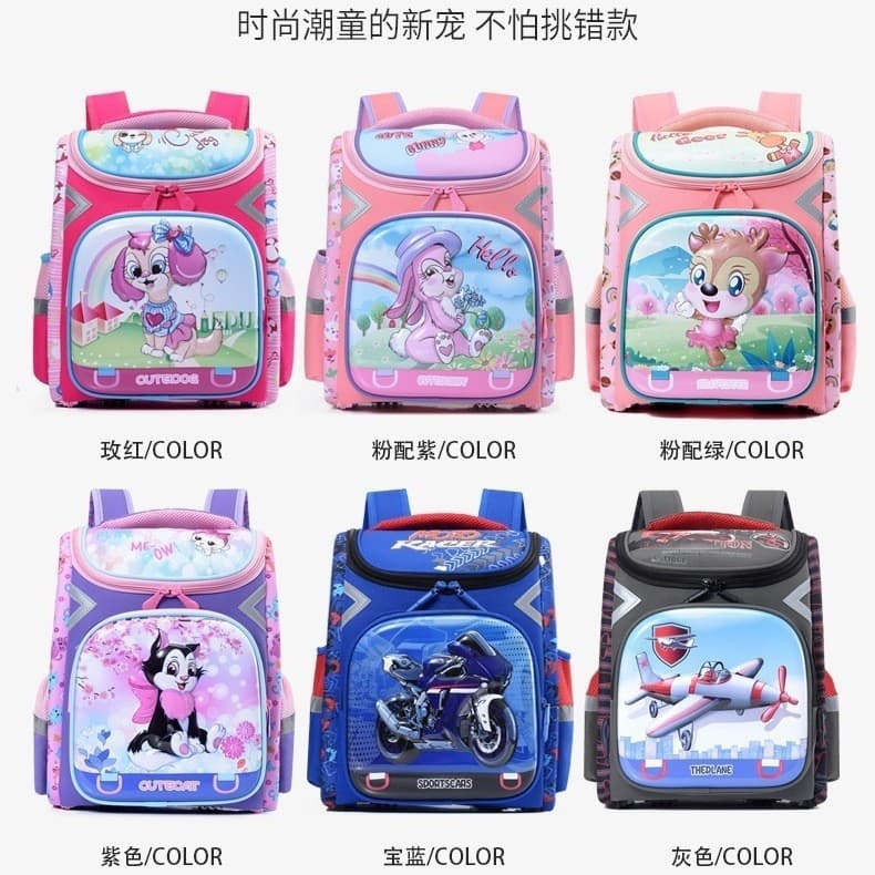 Cross-border school bag primary school student 3D hard shell bag 2026 new cartoon backpack foreign trade Russia