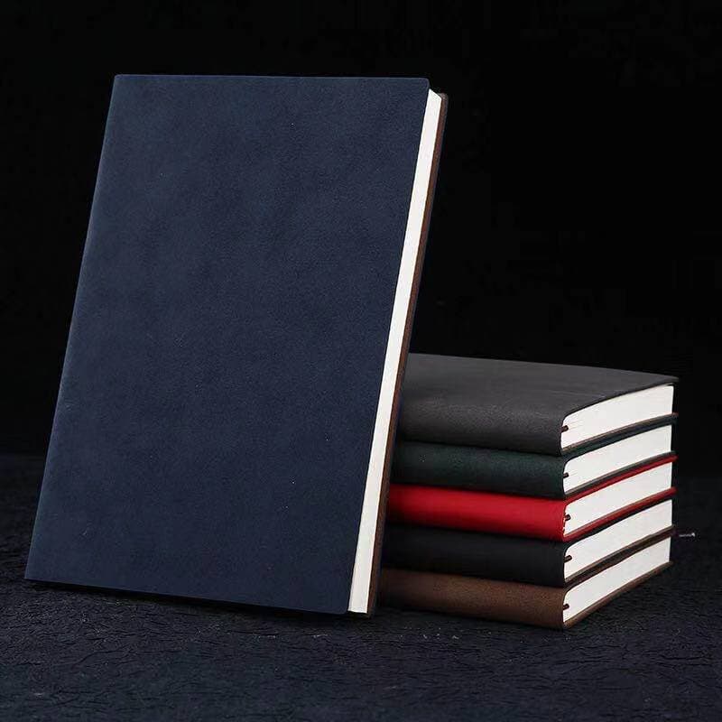 Simple Business Office Notebook A5 Soft Leather Customizable with Company LOGO Notebook Diary Custom Made Notebook