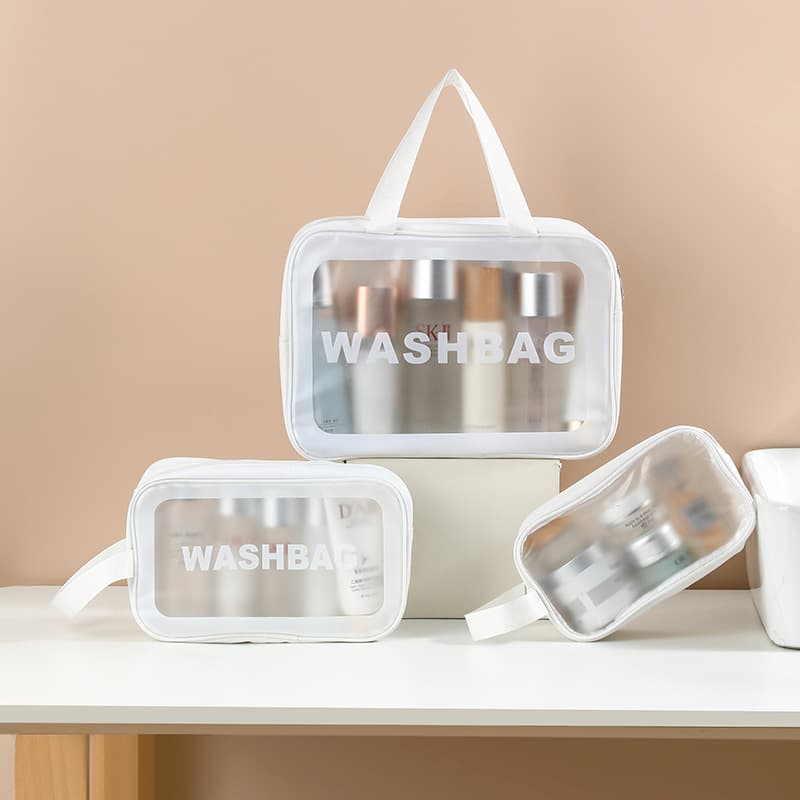 Portable Travel Toiletry Bag Ins Style Large Capacity Waterproof Cosmetic Organizer Handbag