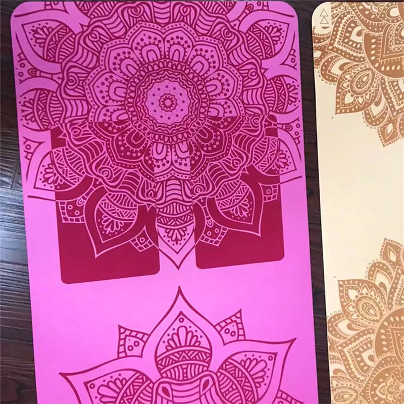 Natural Rubber Natural Latex Yoga Mat Rubber Engraving Carving Laser Printing Sports Yoga Fabric Leather