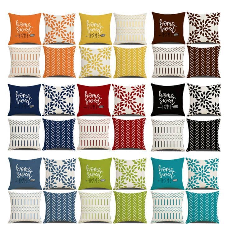 Factory direct sales of minimalist geometric pattern cushion covers for cars and sofas, available in various styles.