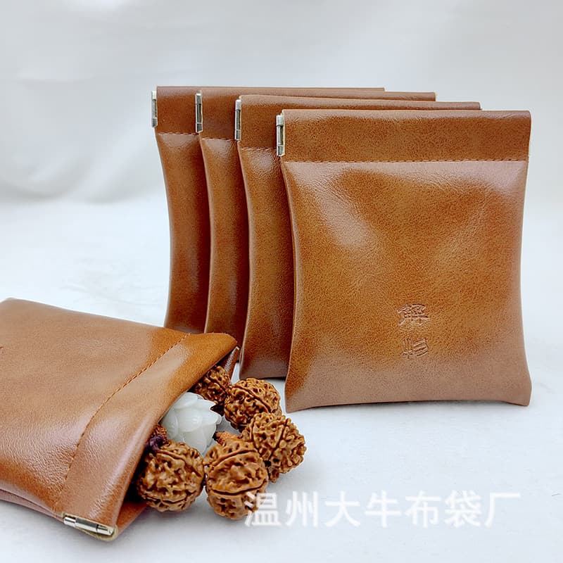 Factory Customization of Shrapnel Pouch Auto-Close Data Cable Earphone Storage Bag, Lipstick Antique Play Pouch, Jewelry Accessories