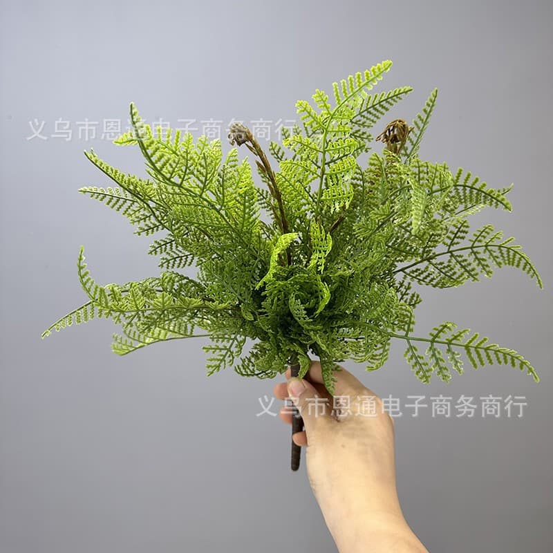 Artificial Fern Leaf Grass, Fern Persian Grass Plant, Fern Leaf Grass for Plant Wall, Persian Leaf Fishtail Fern Artificial Grass