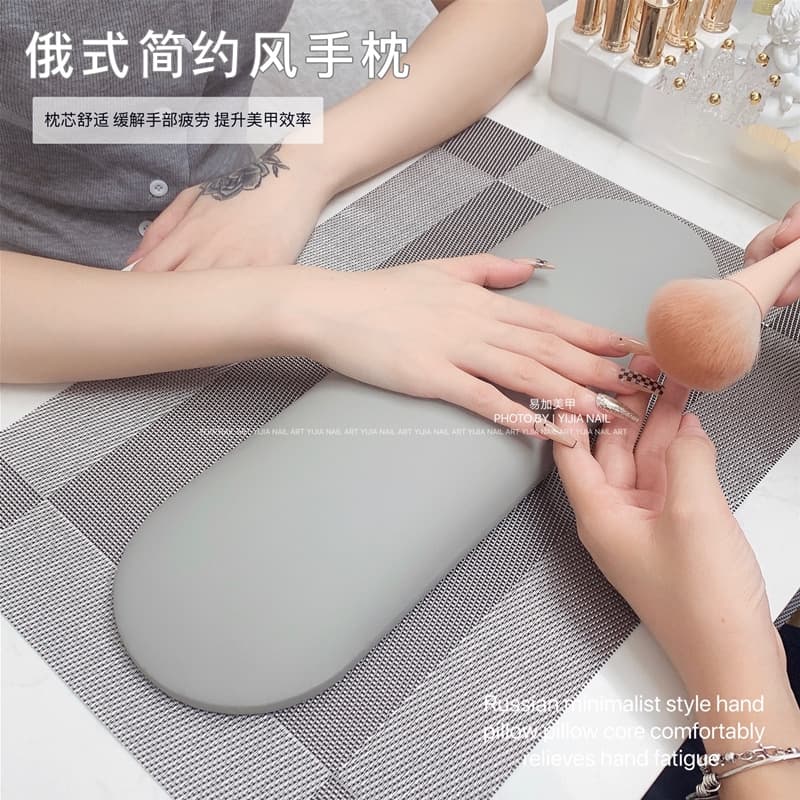 Russian Nail Art Hand Rest Pillow Set Minimalist Hand Pad Table Mat New Trendy Professional Nail Salon Tool Ins