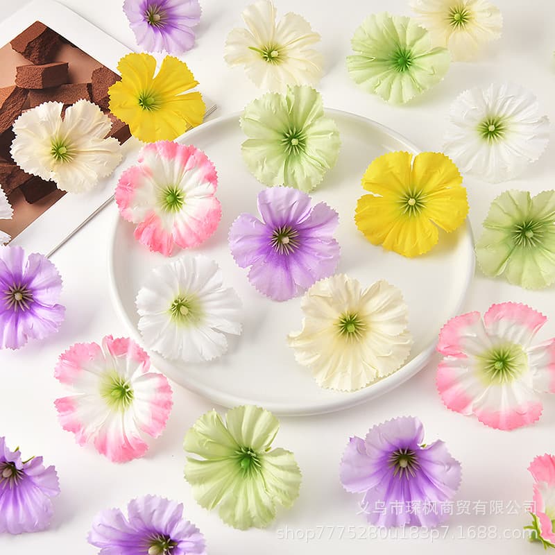 Simulated pastoral style morning glory head diy artificial flower hairpin headdress material accessories home wedding outfit