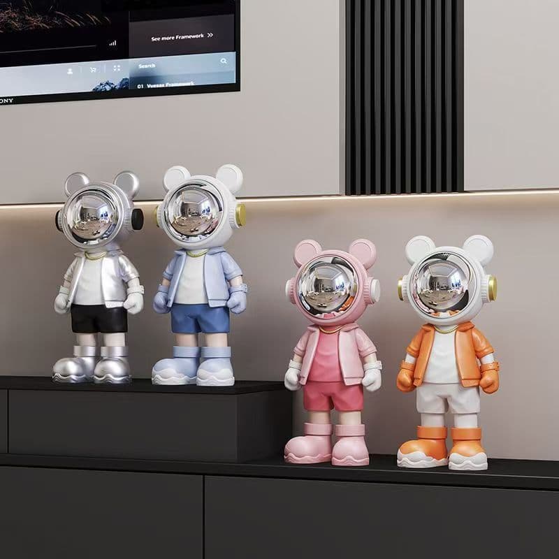 Original Astronaut Boxing Floor Decoration for TV Cabinet, Sofa Side, Bedroom Ornament, Housewarming Gift