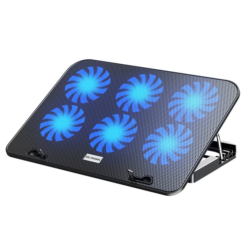 Laptop Cooler Metal Mesh Computer Base 15.6 Inch Cooling Silent Exhaust Stand