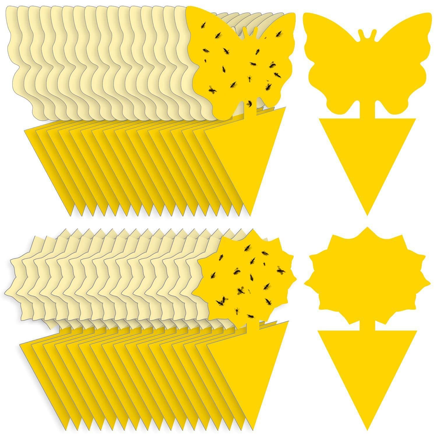 Cross-border Double-sided Insect Trap Yellow Sticky Board, Shaped Sticky Trap for Pest Capture, Thickened Yellow Sticky Paper