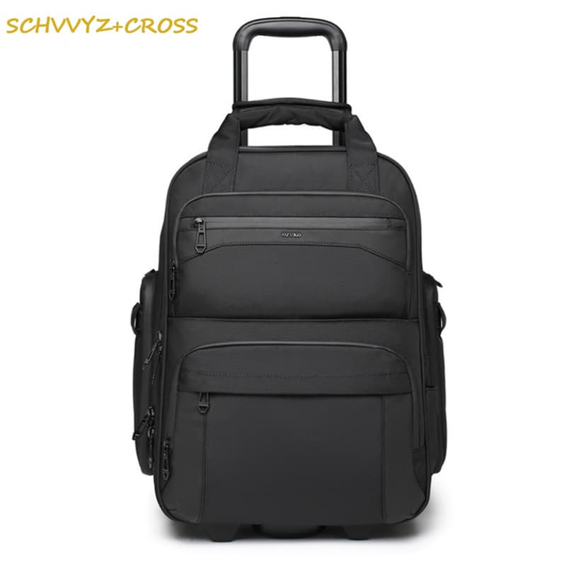 Swiss Army Knife Trolley Bag Men's Business Large Capacity Boarding Case Wheeled Women's Student Trolley School Bag Backpack