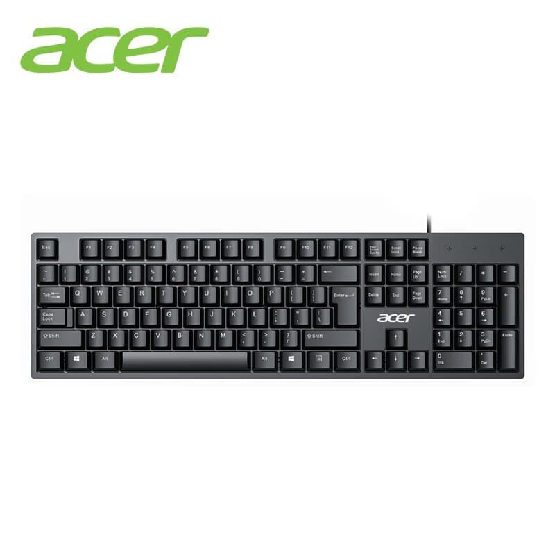 Acer K-212B Wired Keyboard, USB Universal Office Keyboard for Laptop and Desktop Computer