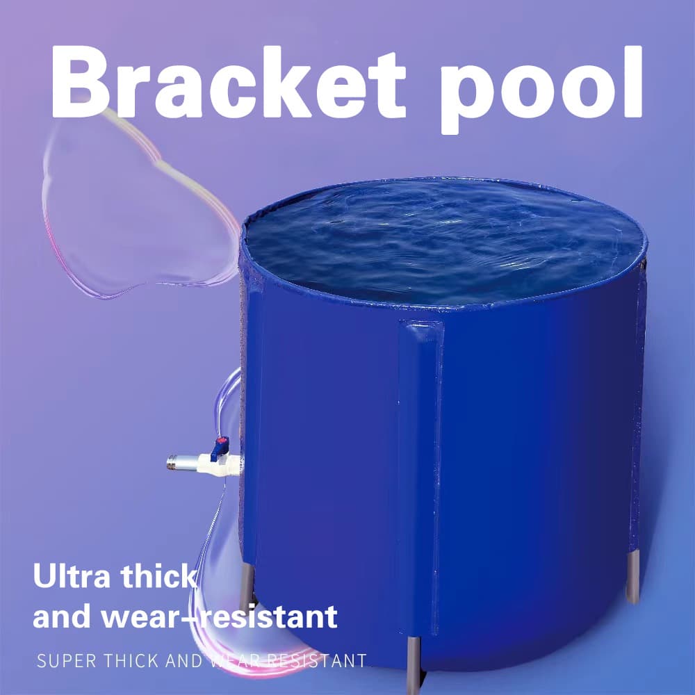 Frame Pool Round Thickened Waterproof Tarp Fishing Pool Rain Barrel Fish Tank Water Change Bucket Household Outdoor Water Collector