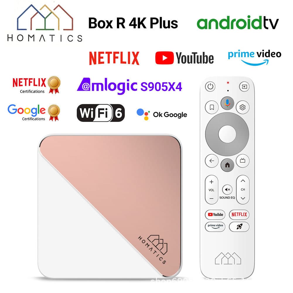 HOMATICS Box R 4K Plus TVBox Android TV14 Network Player