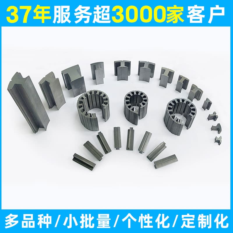 Servo motor amorphous self-bonding cores used in robotics, CNC machine tools, and industrial machinery.