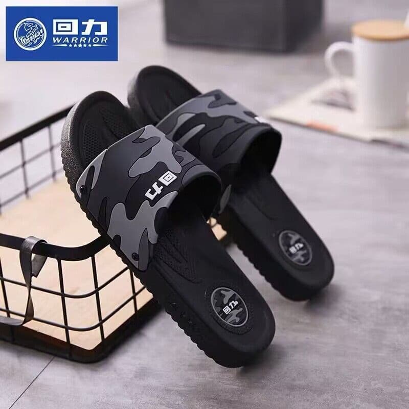 Shanghai Warrior Slippers Comfortable Men's Bathroom Soft Sole Women's Daily Outdoor Couple Anti-slip Wear-resistant Indoor Sandals