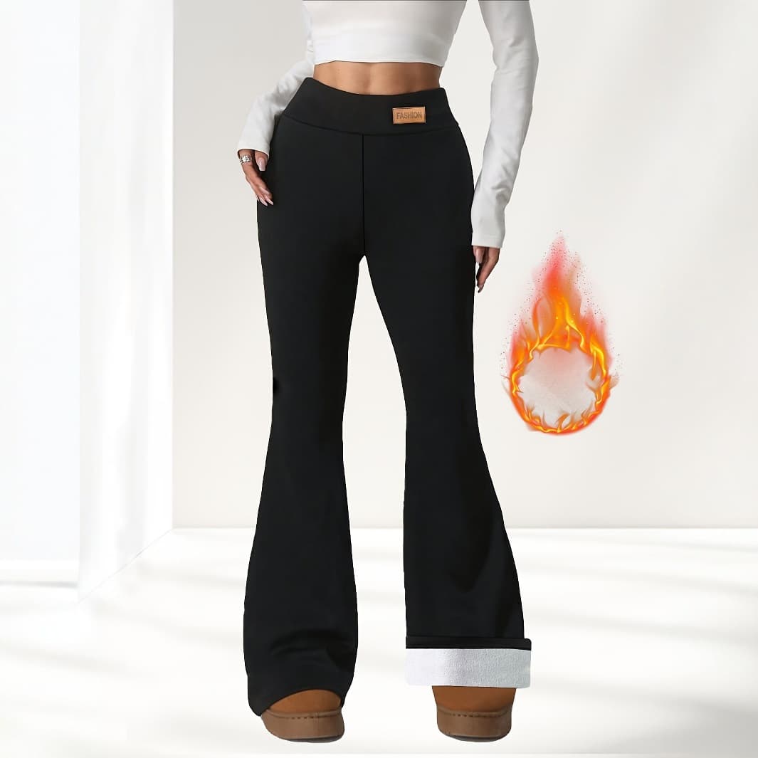 Cross-border autumn and winter high-waisted velvet leggings, butt-lifting and tummy-tightening yoga pants, fitness velvet boot-cut pants, warm pants
