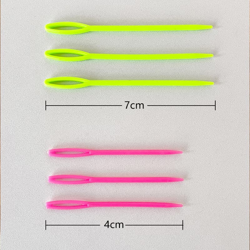 manziege plastic hand sewing needles large hole hand sewing needles 6 pack plastic sewing needles long hand sewing needles