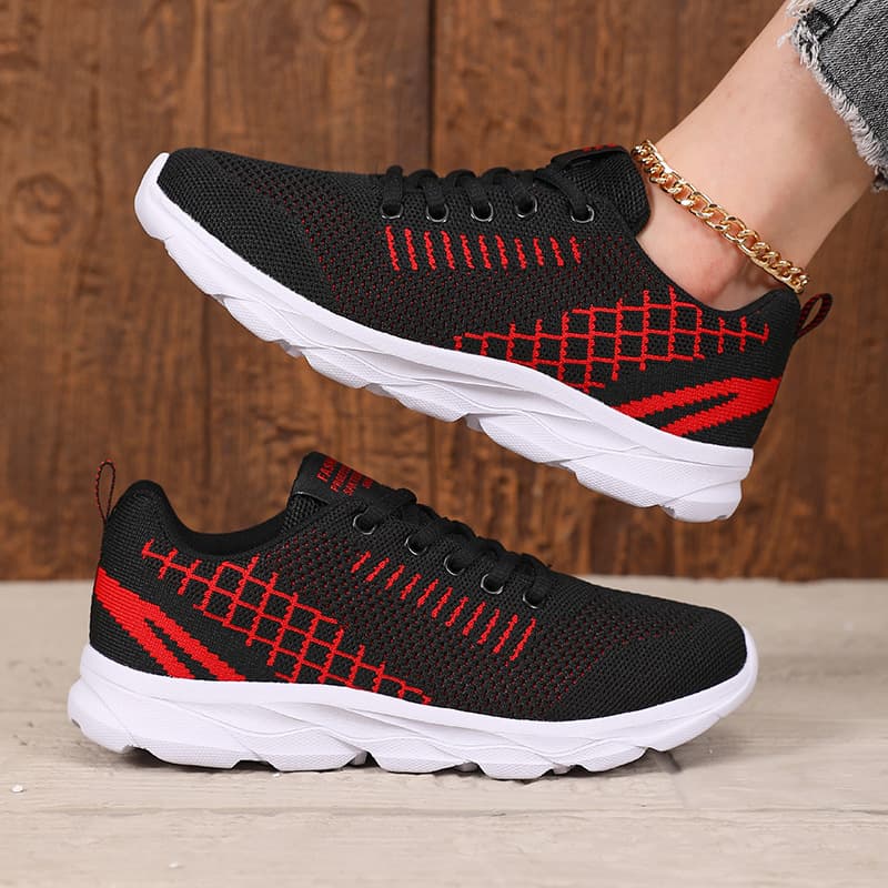 Women's Spring and Autumn Mesh Sports Shoes, Soft Sole Non-Slip Running Shoes, Low Heel Comfortable Casual Sneakers