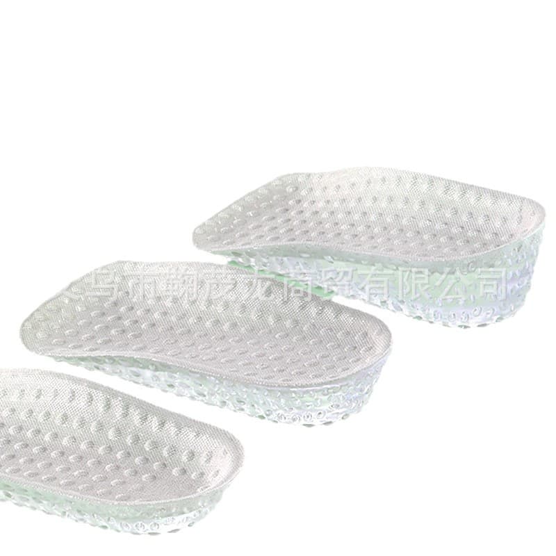 Summer Silicone Invisible Half Insole for Men and Women, Soft Non-Slip Sports Height Increase, Recommended for Export