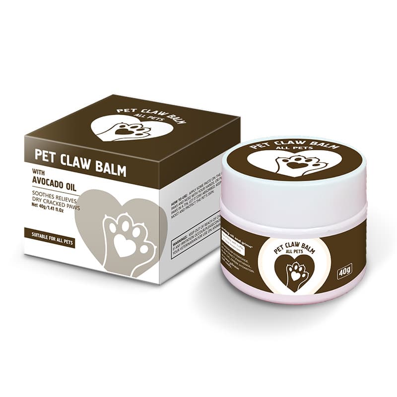 Manufacturer of pet paw cream, moisturizing paws for dry and cracked paws, pet paw cream, dog paw lotion wholesale.